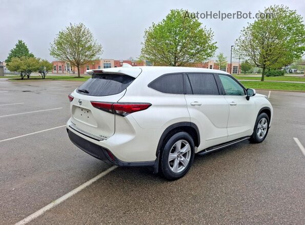 5TDBZRBH0LS522442 2020 TOYOTA HIGHLANDER Белый Передняя правая четверть
