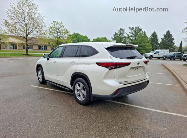 5TDBZRBH0LS522442 2020 TOYOTA HIGHLANDER Белый Задняя правая четверть