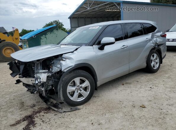 5TDBZRBH1LS023598 2020 TOYOTA HIGHLANDER Silver Vista tres cuartos delantera izquierda