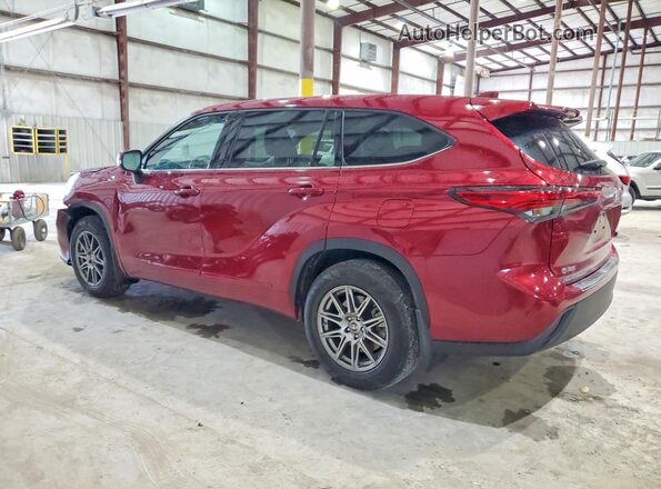 5TDBZRBH2LS022430 2020 TOYOTA HIGHLANDER Бордовый Задняя левая четверть