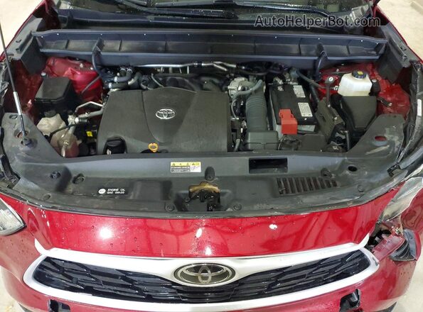 5TDBZRBH2LS022430 2020 TOYOTA HIGHLANDER Бордовый Вид подкапотного пространства