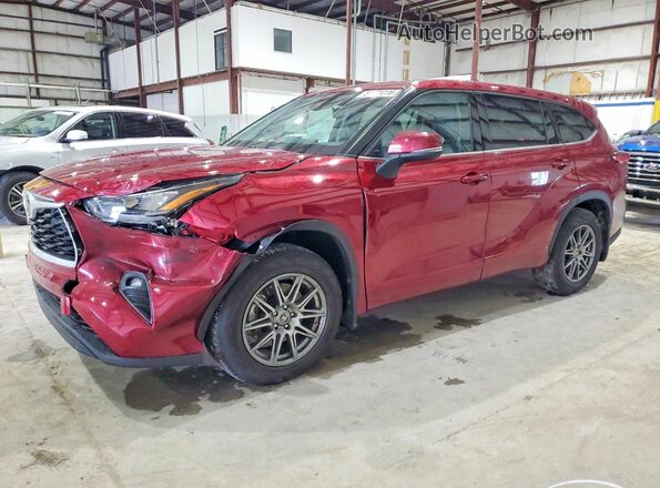 5TDBZRBH2LS022430 2020 TOYOTA HIGHLANDER Бордовый Передняя левая четверть