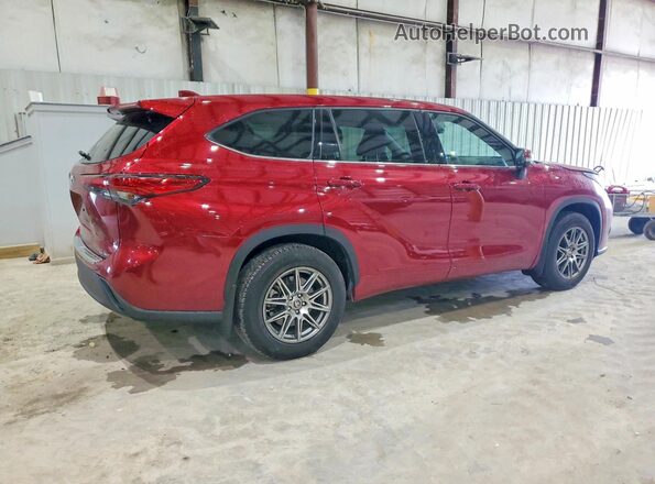 5TDBZRBH2LS022430 2020 TOYOTA HIGHLANDER Бордовый Задняя правая четверть