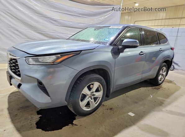 5TDBZRBH5LS005668 2020 TOYOTA HIGHLANDER Синий Передняя левая четверть