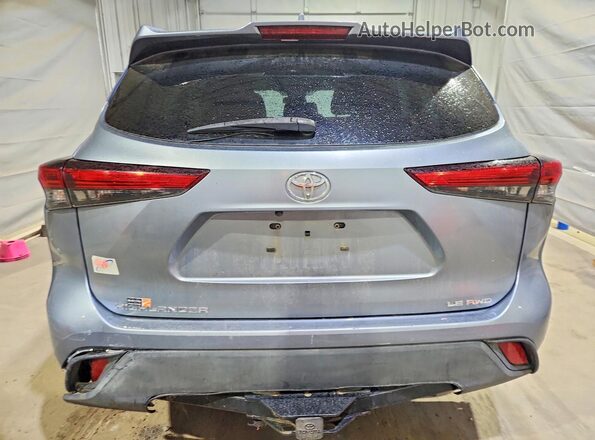 5TDBZRBH5LS005668 2020 TOYOTA HIGHLANDER Синий Вид сзади