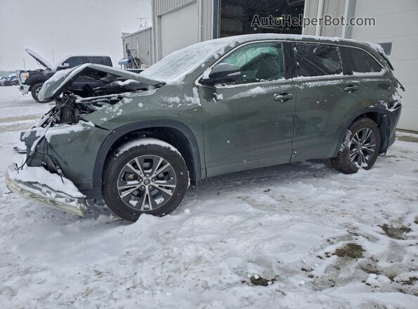 5TDBZRFH1JS485666 2018 TOYOTA HIGHLANDER Green Vista tres cuartos delantera izquierda