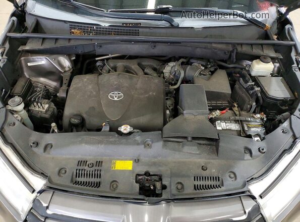 5TDBZRFH1KS916654 2019 TOYOTA HIGHLANDER Серый Вид подкапотного пространства