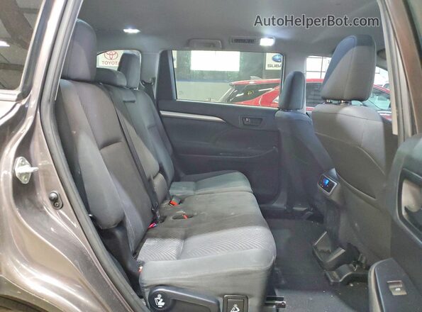 5TDBZRFH1KS916654 2019 TOYOTA HIGHLANDER Серый Вид задней части салона