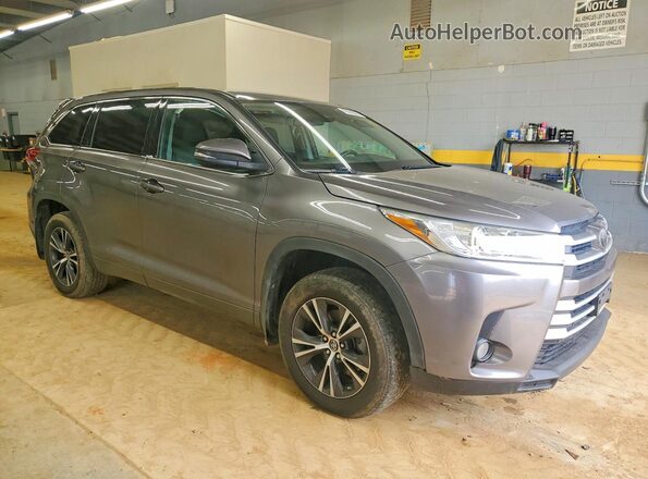 5TDBZRFH2JS908688 2018 TOYOTA HIGHLANDER Gray Front right