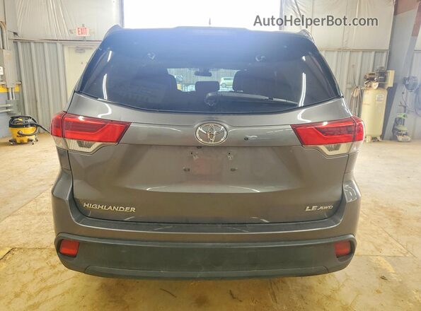 5TDBZRFH2JS908688 2018 TOYOTA HIGHLANDER Gray Rear view