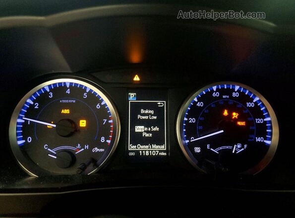 5TDBZRFH2JS908688 2018 TOYOTA HIGHLANDER Gray Instrument cluster view