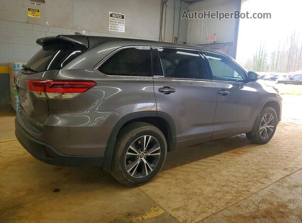 5TDBZRFH2JS908688 2018 TOYOTA HIGHLANDER Gray Rear right