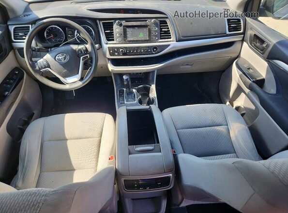 5TDBZRFH3HS406511 2017 TOYOTA HIGHLANDER Silver Dashboard view