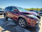 2019 Toyota Highlander Le Plus Темно-бордовый vin: 5TDBZRFH3KS746278