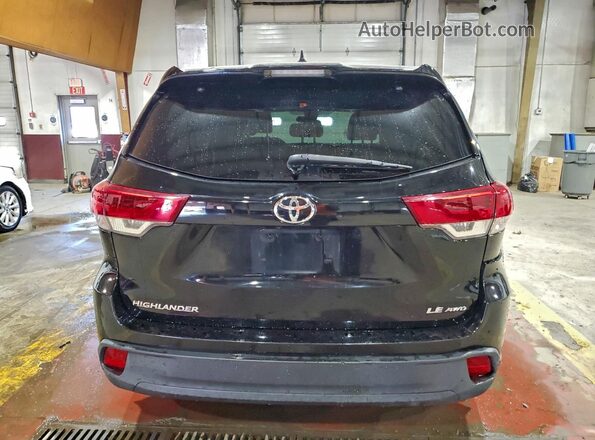 5TDBZRFH4HS477605 2017 TOYOTA HIGHLANDER Black Rear view