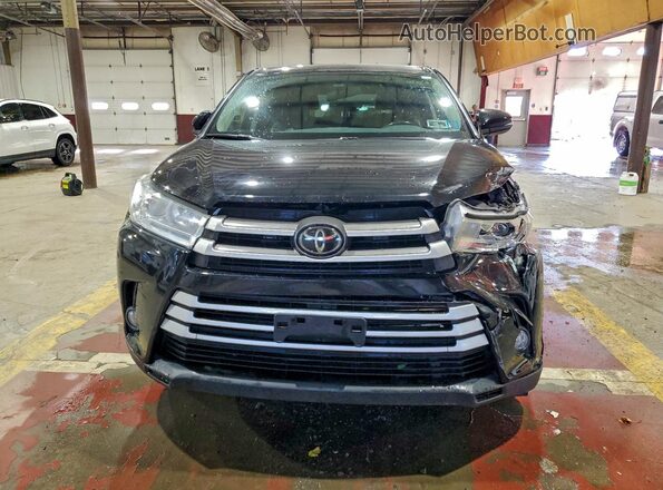 5TDBZRFH4HS477605 2017 TOYOTA HIGHLANDER Black Front view