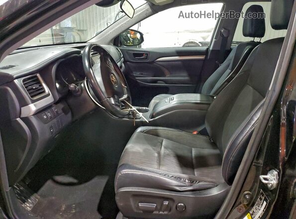 5TDBZRFH4HS477605 2017 TOYOTA HIGHLANDER Black Front interior view