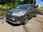 2017 Toyota Highlander Le Серый vin: 5TDBZRFH5HS453930