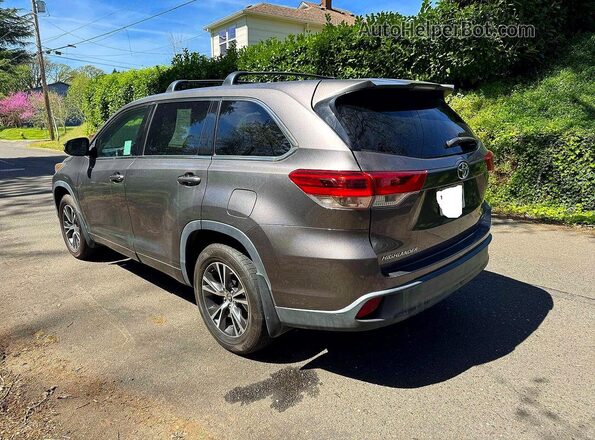 5TDBZRFH5HS453930 2017 TOYOTA HIGHLANDER Серый Задняя правая четверть