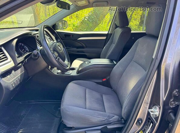 5TDBZRFH5HS453930 2017 TOYOTA HIGHLANDER Серый Вид спереди