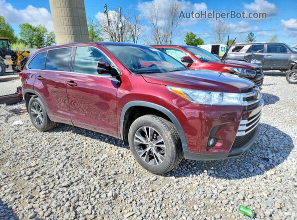 5TDBZRFH6JS836751 2018 TOYOTA HIGHLANDER Burgundy წინა მარჯვენა