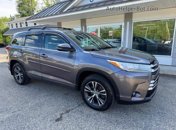 5TDBZRFH6JS913523 2018 TOYOTA HIGHLANDER Серый Передняя левая четверть