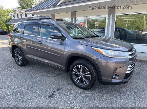 5TDBZRFH6JS913523 2018 TOYOTA HIGHLANDER Серый Передняя правая четверть