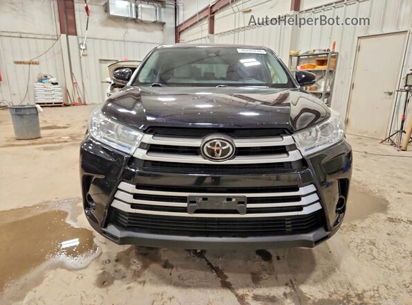 5TDBZRFH8HS466185 2017 TOYOTA HIGHLANDER Black წინა ხედი