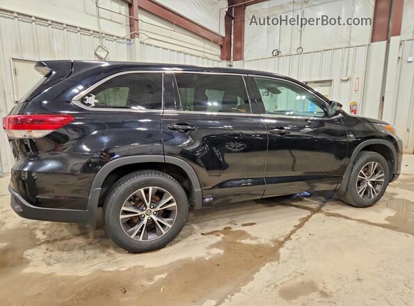 5TDBZRFH8HS466185 2017 TOYOTA HIGHLANDER Black უკანა მარჯვენა