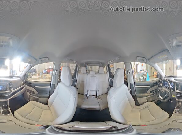 5TDBZRFH8HS466185 2017 TOYOTA HIGHLANDER Black სალონის 360-გრადუსიანი ხედი