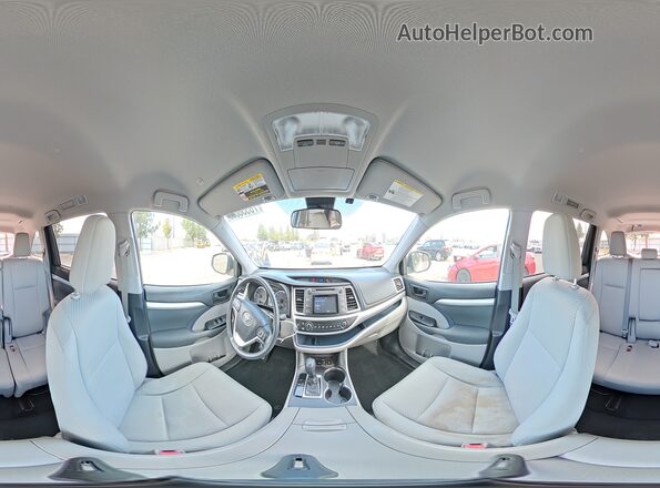 5TDBZRFH8JS889404 2018 TOYOTA HIGHLANDER Белый Панорамный вид салона 360°