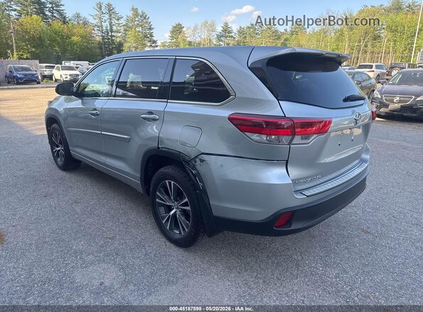 5TDBZRFH9JS843564 2018 TOYOTA HIGHLANDER Серебряный Задняя левая четверть