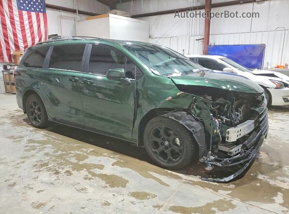5TDCSKFC8SS189162 2025 TOYOTA SIENNA Green Przód prawy