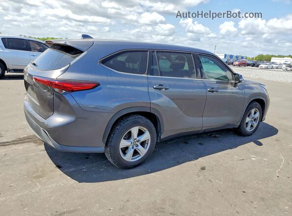 5TDCZRAH1LS507664 2020 TOYOTA HIGHLANDER Charcoal Հետևի աջ