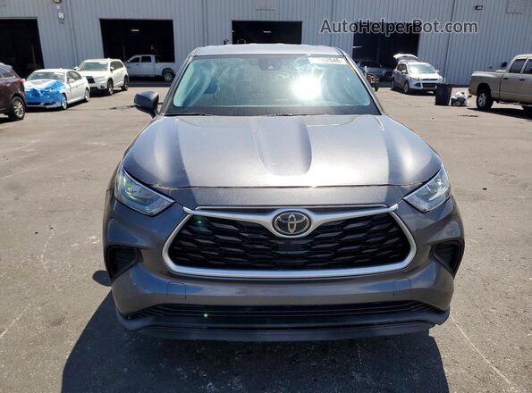 5TDCZRAH1LS507664 2020 TOYOTA HIGHLANDER Charcoal Դիմացի տեսք