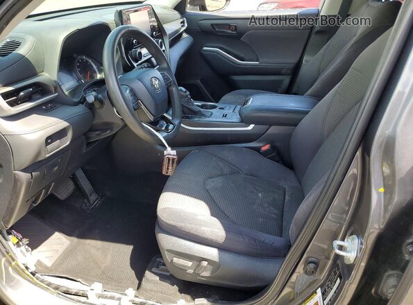 5TDCZRAH1LS507664 2020 TOYOTA HIGHLANDER Charcoal Սալոնի դիմացի տեսք