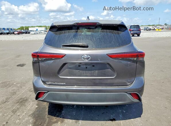5TDCZRAH1LS507664 2020 TOYOTA HIGHLANDER Charcoal Հետևի տեսք