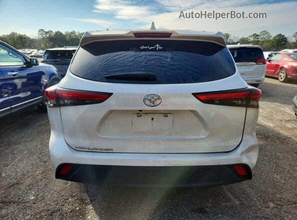 5TDCZRAH4LS502863 2020 TOYOTA HIGHLANDER Белый Вид сзади