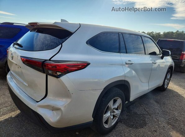 5TDCZRAH4LS502863 2020 TOYOTA HIGHLANDER Белый Задняя правая четверть