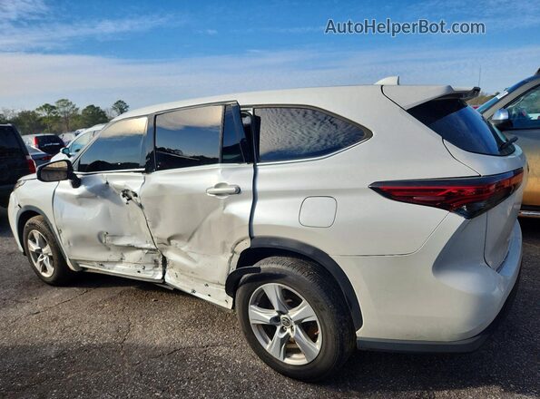 5TDCZRAH4LS502863 2020 TOYOTA HIGHLANDER Белый Задняя левая четверть