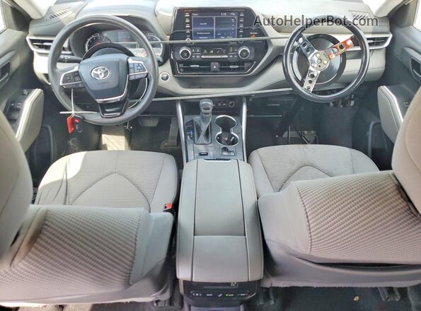 5TDCZRAH5LS021231 2020 TOYOTA HIGHLANDER White Dashboard view