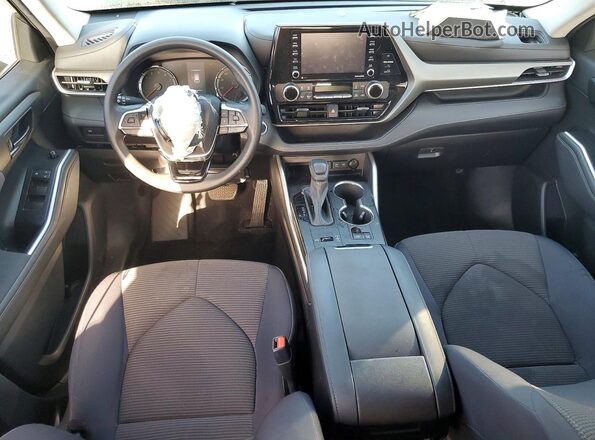5TDCZRAH8MS054113 2021 TOYOTA HIGHLANDER Черный Вид панели приборов