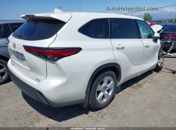 5TDCZRBH2MS108116 2021 TOYOTA HIGHLANDER Белый Задняя правая четверть