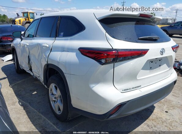 5TDCZRBH2MS108116 2021 TOYOTA HIGHLANDER Белый Задняя левая четверть