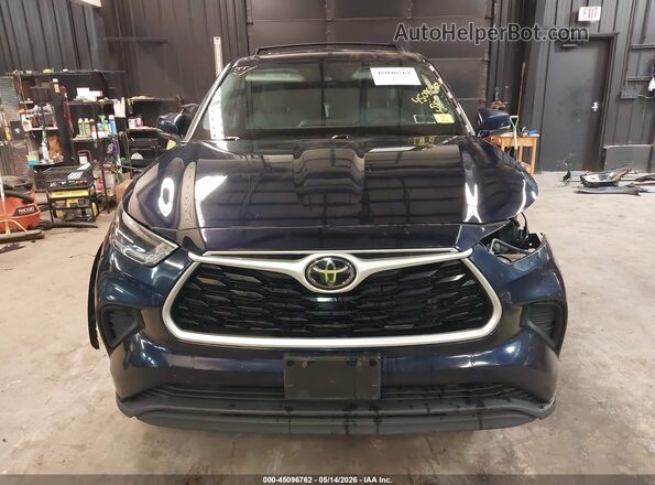 5TDCZRBH2MS133386 2021 TOYOTA HIGHLANDER Синий Вид задней части салона
