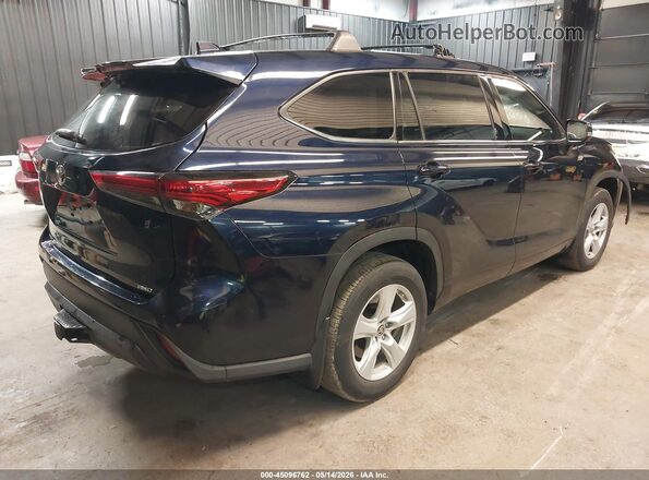 5TDCZRBH2MS133386 2021 TOYOTA HIGHLANDER Синий Задняя правая четверть