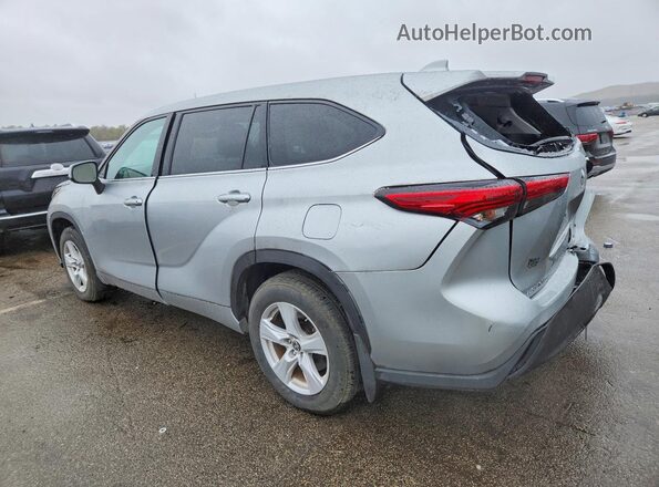 5TDCZRBH6MS065206 2021 TOYOTA HIGHLANDER Серебряный Задняя левая четверть