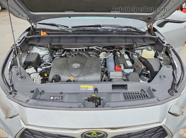 5TDCZRBH6MS065206 2021 TOYOTA HIGHLANDER Серебряный Вид подкапотного пространства