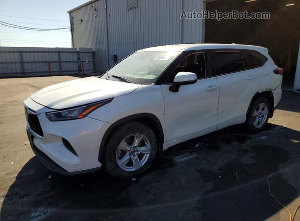 5TDCZRBHXLS022938 2020 TOYOTA HIGHLANDER White Передня ліва чверть