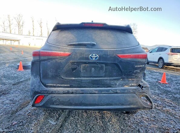 5TDDBRCH7LS005148 2020 TOYOTA HIGHLANDER Black Հետևի տեսք